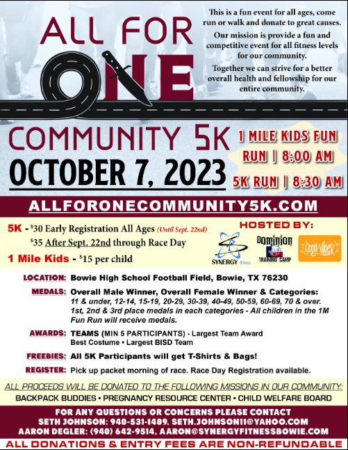 23-24 All For One Community 5K